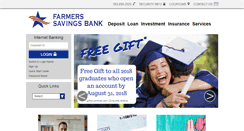 Desktop Screenshot of farmerssavingsbank.com