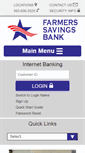 Mobile Screenshot of farmerssavingsbank.com